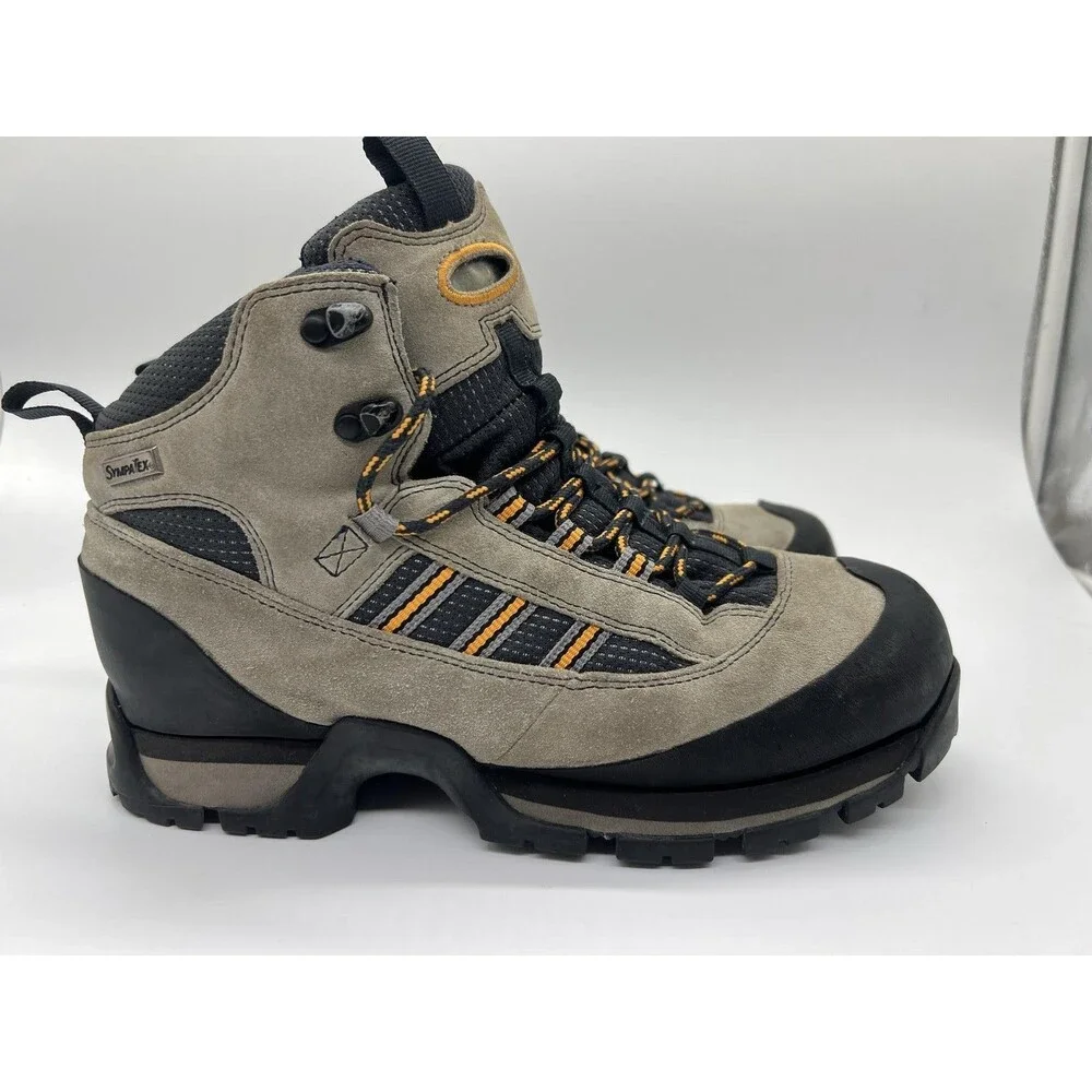 Vintage Adidas Boots Mens Size 8.5 Gray Suede SympaTex Snow Hiking Winter